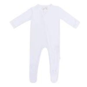 Kyte Zipper Footie in Snow